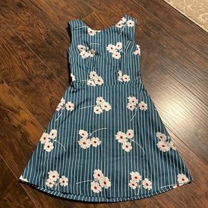 New with tags ModCloth blue striped dress